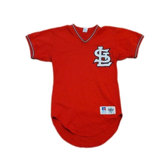 Vintage St. Louis Cardinals Jersey Men's 36 Russell Athletic Diamond Collection